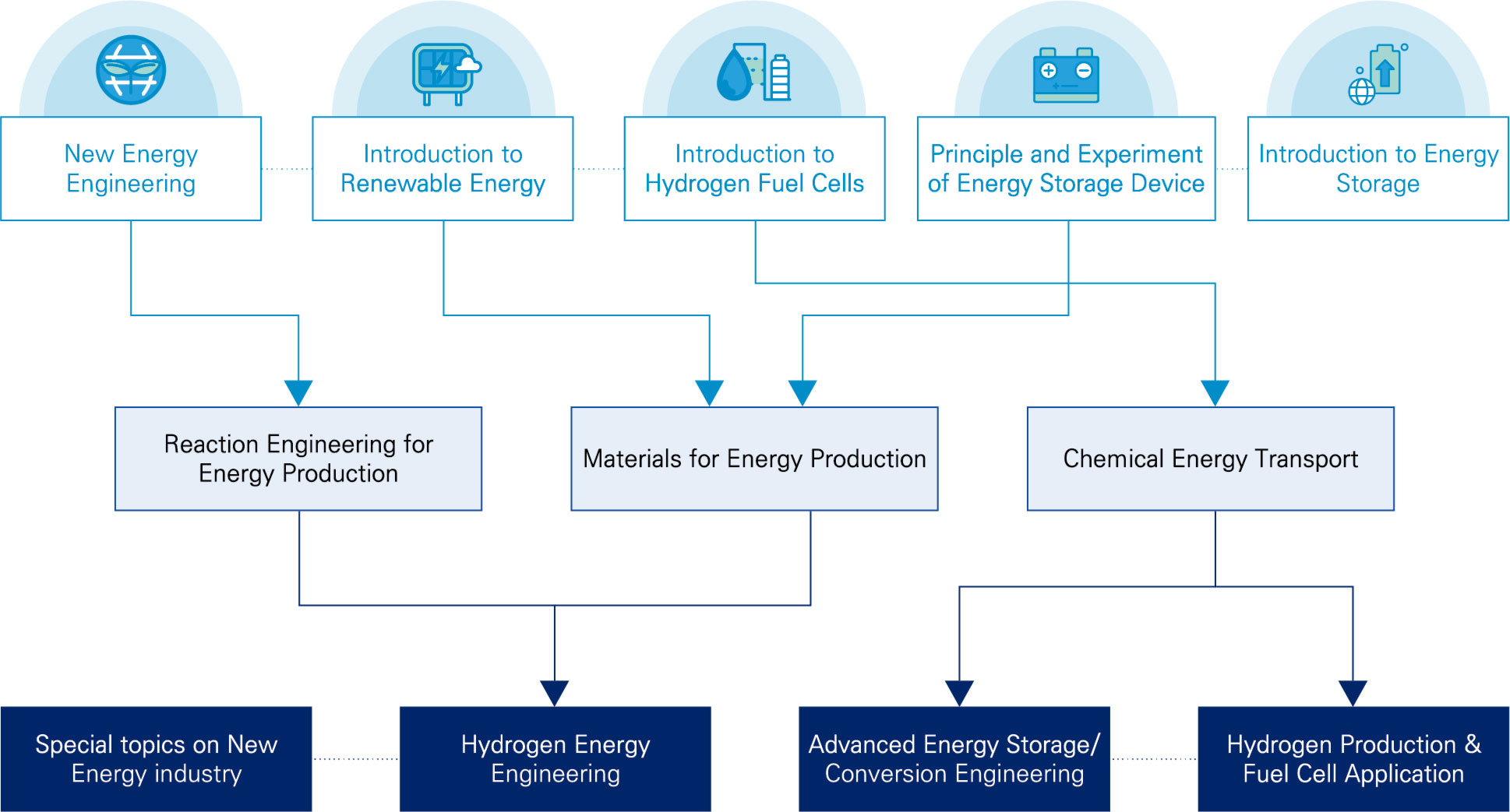 Recommended Courses for the Hydrogen Energy MD